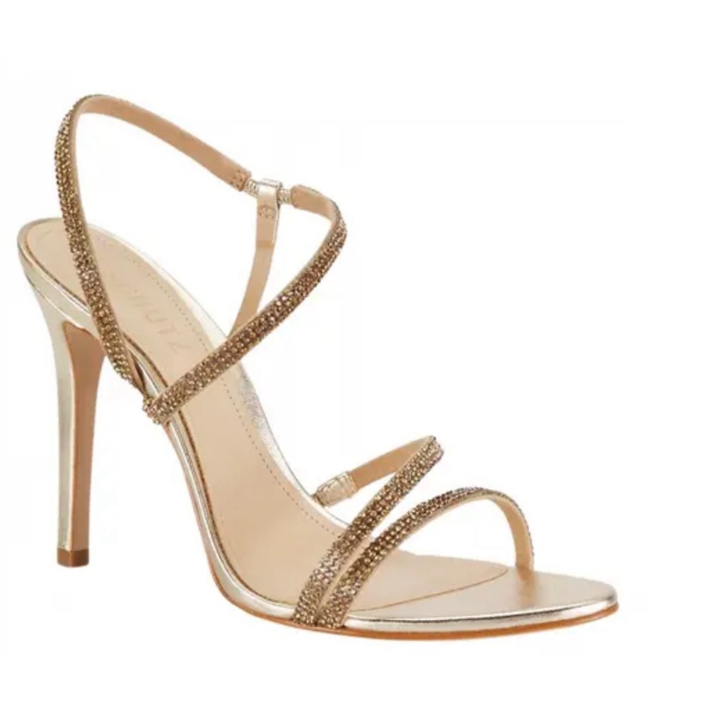 Schutz Gold sparkle Heels